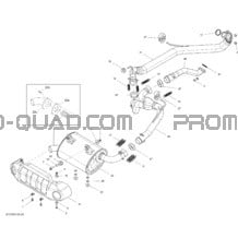 Système Échappement pour Can-am Toutes les cylindrées 2013 Commander STD