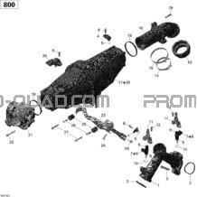 Collecteur Admission Air Et Carter De Papillon pour Can-am Toutes les cylindrées 2013 Commander STD