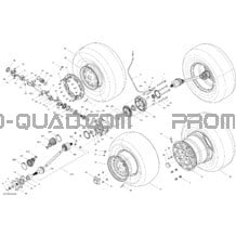 Système Entraînement Arrière pour Can-am Toutes les cylindrées 2013 Commander STD