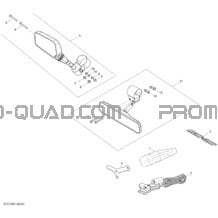 Mirroirs Et Outils pour Can-am Toutes les cylindrées 2013 Commander STD