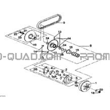 Poulie Menée pour Can-am Toutes les cylindrées 2013 DS 250 NA