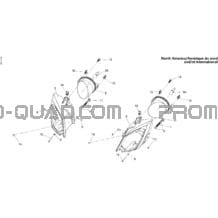 Phares Avants America pour Can-am Toutes les cylindrées 2013 DS 250 NA
