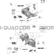 Décalques Xmx pour Can-am Toutes les cylindrées 2013 DS 450EFI Xmx