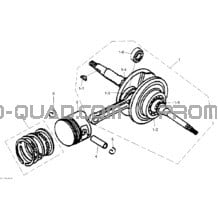 Vilebrequin Et Pistons pour Can-am Toutes les cylindrées 2013 DS 70