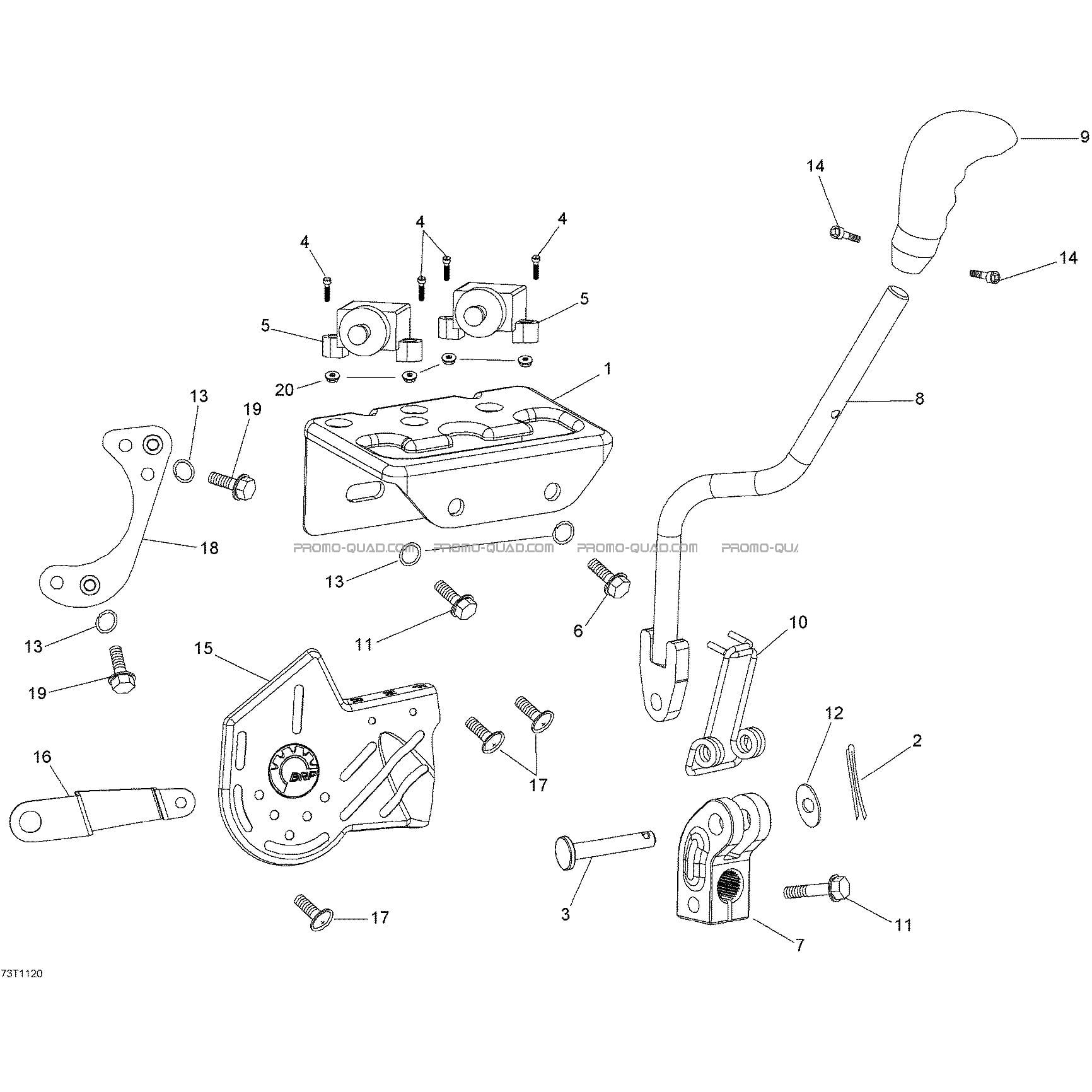 Levier De Vitesse  Can-am  2013 Toutes les cylindrées  pièces OEMLevier De Vitesse  Can-am  2013 Toutes les cylindrées  pièces OEM