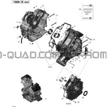 Carter pour Can-am Toutes les cylindrées 2013 Outlander 1000EFI XMR