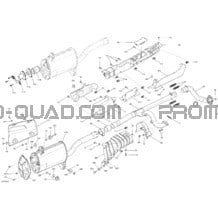 Système Échappement pour Can-am Toutes les cylindrées 2013 Outlander 1000EFI XMR