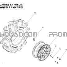 Roues Et Pneus Rear pour Can-am Toutes les cylindrées 2013 Outlander 1000EFI XMR