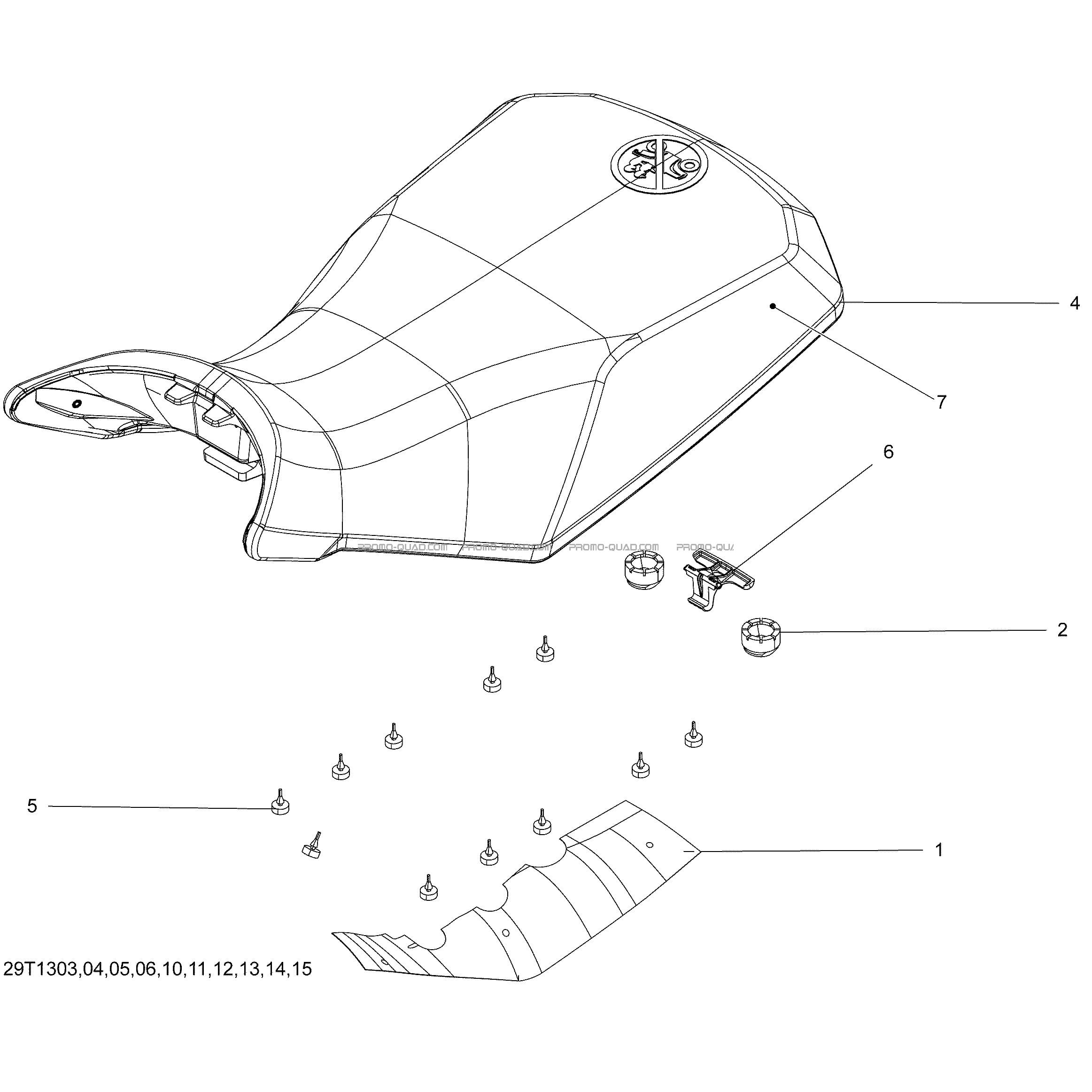 Siège  Can-am  2013 Toutes les cylindrées  Original parts OEMSiège  Can-am  2013 Toutes les cylindrées  Original parts OEM