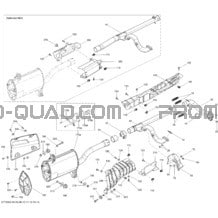 Système Échappement pour Can-am Toutes les cylindrées 2013 Outlander 500EFI STD