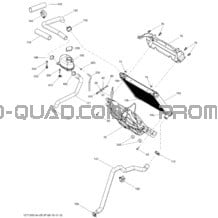 Système Refroidissement pour Can-am Toutes les cylindrées 2013 Outlander 500EFI STD