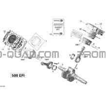 Vilebrequin pour Can-am Toutes les cylindrées 2013 Outlander 500EFI STD