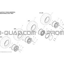 Roues Et Pneus Rear pour Can-am Toutes les cylindrées 2013 Outlander 500EFI STD