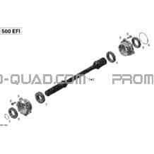 Arbre Entraînement pour Can-am Toutes les cylindrées 2013 Outlander 500EFI STD