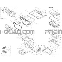 Boîte De Rangement Arrière pour Can-am Toutes les cylindrées 2013 Outlander 500EFI STD