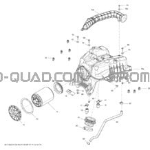 Silencieux Admission pour Can-am Toutes les cylindrées 2013 Outlander 650EFI STD