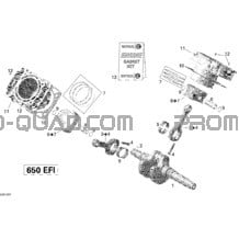 Vilebrequin pour Can-am Toutes les cylindrées 2013 Outlander 650EFI XMR
