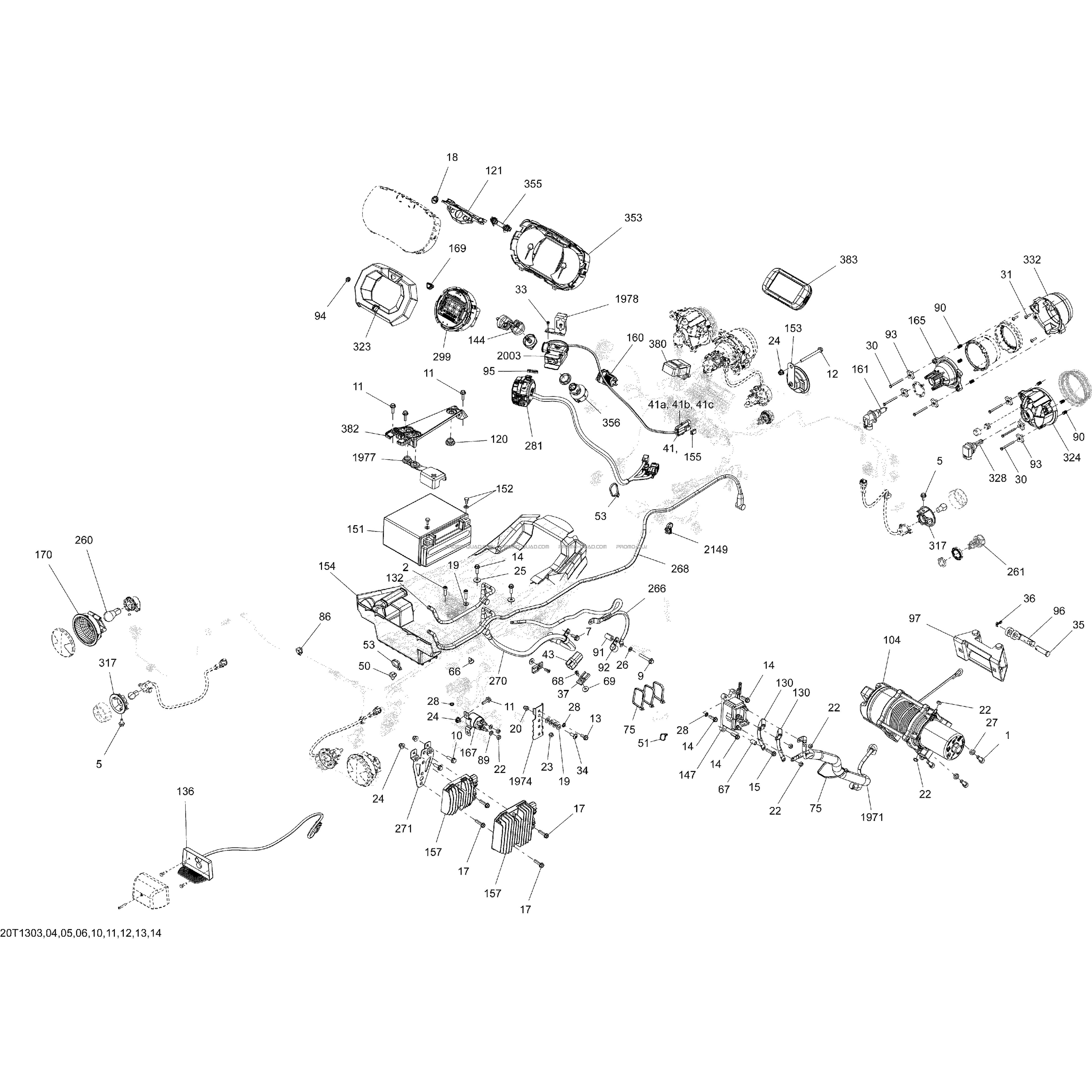 Système Électrique  Can-am  2013 Toutes les cylindrées  pièces OEMSystème Électrique  Can-am  2013 Toutes les cylindrées  pièces OEM