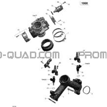 Collecteur Admission Air Et Carter De Papillon pour Can-am Toutes les cylindrées 2013 P