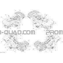 Décalques pour Can-am Toutes les cylindrées 2013 Outlander MAX 500EFI STD