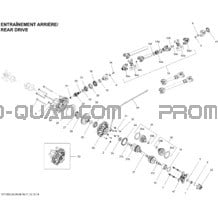 Système Entraînement Arrière pour Can-am Toutes les cylindrées 2013 Outlander MAX 650EFI STD