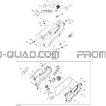 Silencieux Admission pour Can-am Toutes les cylindrées 2013 Outlander STD