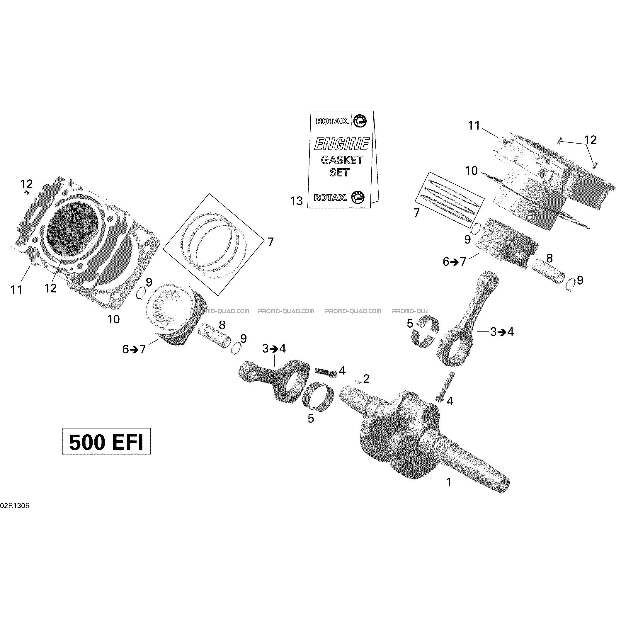 Vilebrequin  Can-am  2013 Toutes les cylindrées  pièces OEMVilebrequin  Can-am  2013 Toutes les cylindrées  pièces OEM