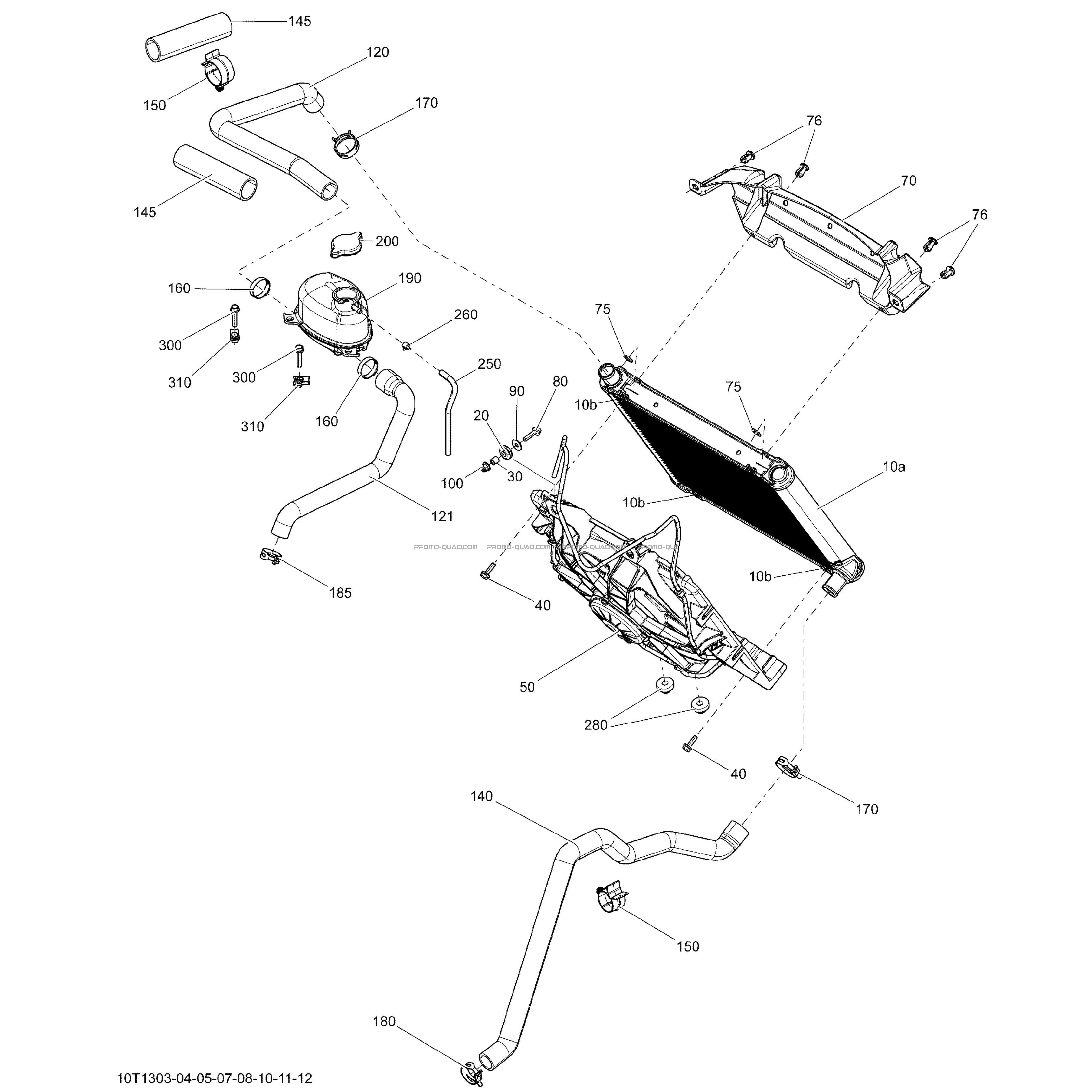 Système Refroidissement  Can-am  2013 Toutes les cylindrées  Original parts OEMSystème Refroidissement  Can-am  2013 Toutes les cylindrées  Original parts OEM