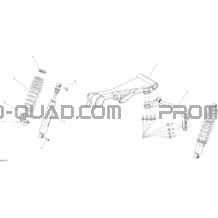 Suspension Arrière _26C1411 pour Can-am Toutes les cylindrées 2014 Commander (Electric 9Kw) STD