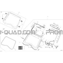 Carrosserie Et Accessoires Windshield_31C1411 pour Can-am Toutes les cylindrées 2014 Commander (Electric 9Kw) STD