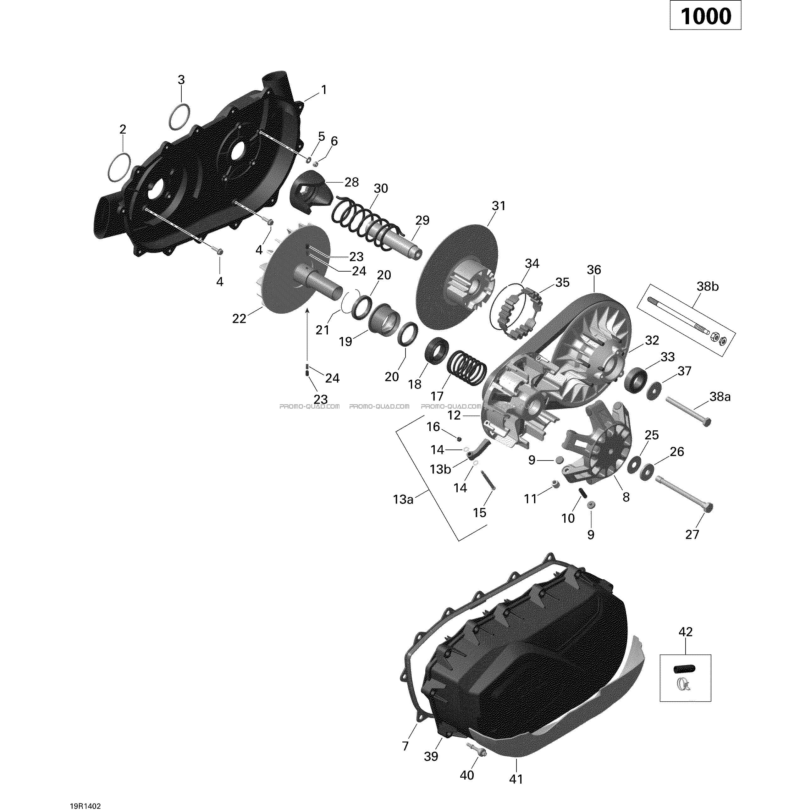 Poulie Menée  Can-am  2014 Toutes les cylindrées  Original parts OEM