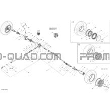 Système Entraînement Avant pour Can-am Toutes les cylindrées 2014 Commander 1000