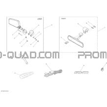 Mirroirs Et Outils pour Can-am Toutes les cylindrées 2014 Commander 1000