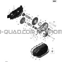 Poulie Menée pour Can-am Toutes les cylindrées 2014 Commander 800 STD