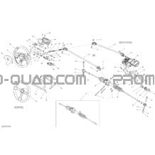 Direction pour Can-am Toutes les cylindrées 2014 Commander 800 STD