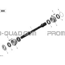 Arbre Entraînement pour Can-am Toutes les cylindrées 2014 Commander 800 STD