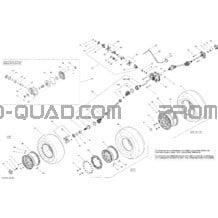 Système Entraînement Arrière pour Can-am Toutes les cylindrées 2014 Commander 800 STD