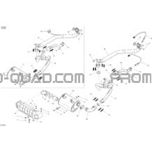 Exhaust System _21C1404 pour Can-am Toutes les cylindrées 2014 Commander MAX 1000_DPS