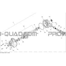 Système Entraînement Avant (Differential) pour Can-am Toutes les cylindrées 2014 Maverick 1000