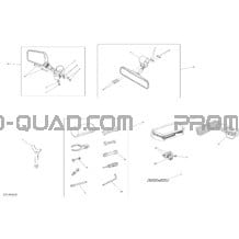Mirroirs Et Outils _67C1406 pour Can-am Toutes les cylindrées 2014 Maverick 1000_XMR