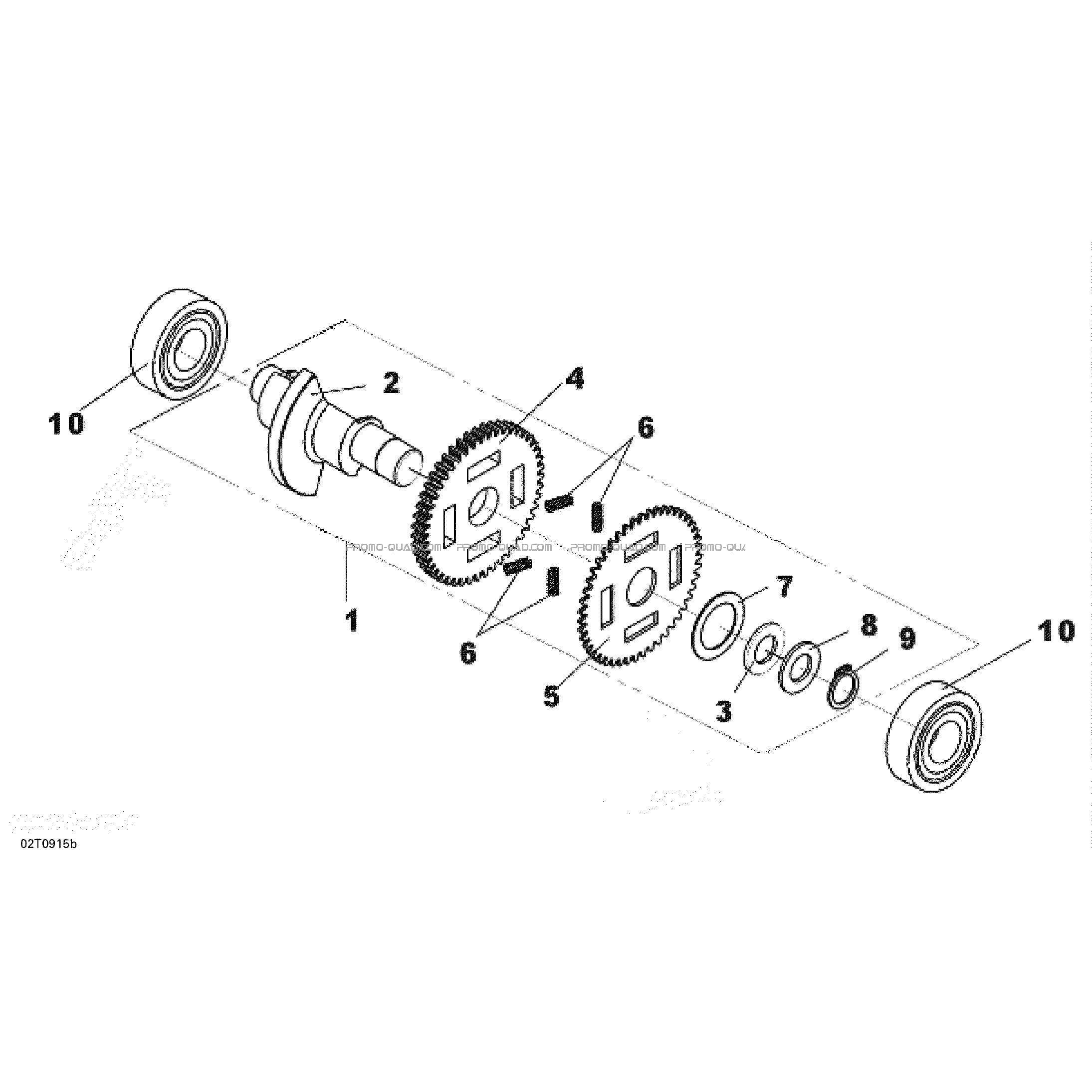 Arbre Équilibrage  Can-am  2014 Toutes les cylindrées  Original parts OEMArbre Équilibrage  Can-am  2014 Toutes les cylindrées  Original parts OEM