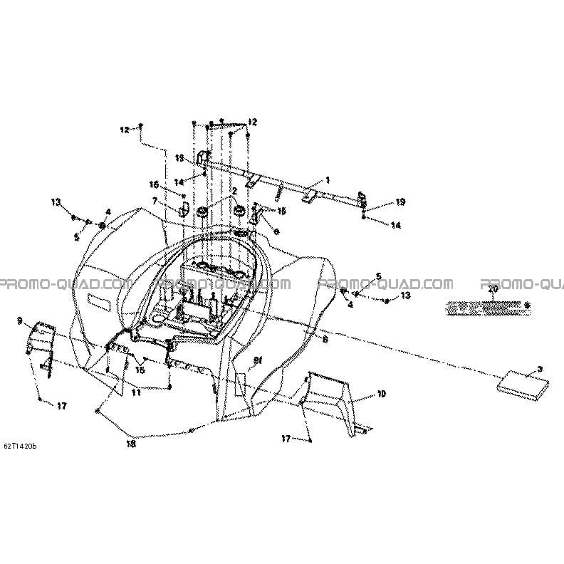 Aile Arrière INT  Can-am  2014 Toutes les cylindrées  pièces OEMAile Arrière INT  Can-am  2014 Toutes les cylindrées  pièces OEM