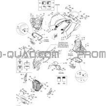 Carrosserie Et Accessoires 1 pour Can-am Toutes les cylindrées 2014 DS 450EFI STD