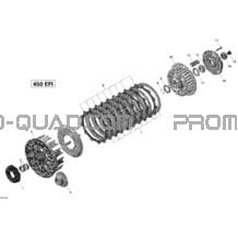 Embrayage pour Can-am Toutes les cylindrées 2014 DS 450EFI Xxc