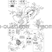Carrosserie Et Accessoires 1 pour Can-am Toutes les cylindrées 2014 DS 450EFI Xxc