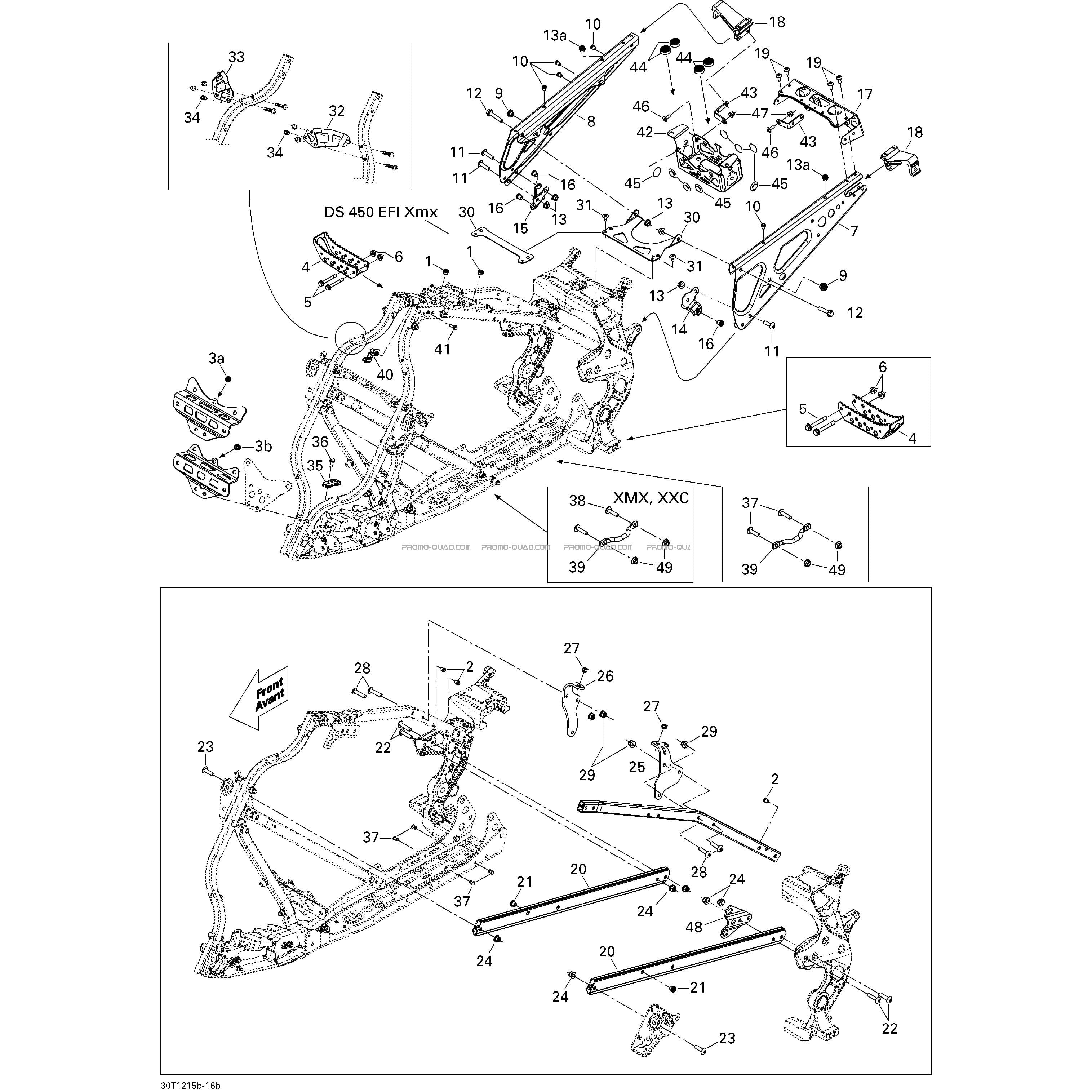 Châssis  Can-am  2014 Toutes les cylindrées  Original parts OEMChâssis  Can-am  2014 Toutes les cylindrées  Original parts OEM