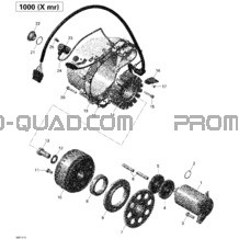 Magnéto Et Démarreur Électrique pour Can-am Toutes les cylindrées 2014 Outlander 1000EFI XMR