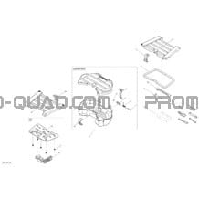 Boîte De Rangement Arrière pour Can-am Toutes les cylindrées 2014 Outlander 400 EFI