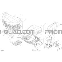 Siège pour Can-am Toutes les cylindrées 2014 Outlander 400 EFI