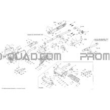 Système Échappement _21T1423 pour Can-am Toutes les cylindrées 2014 Outlander 6x6 (International & T3)